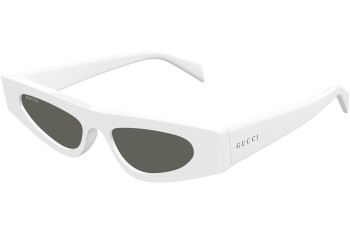 Okulary przeciwsłoneczne Gucci GG1779S 002 Kocie oczy Białe