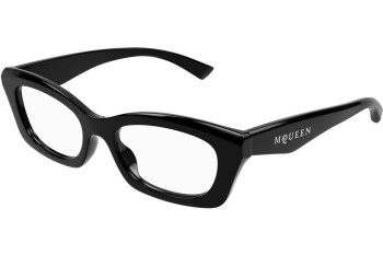 Okulary korekcyjne Alexander McQueen AM0474O 001 Prostokątne Czarne