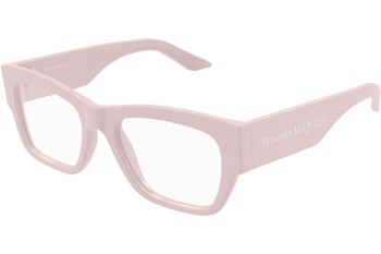 Okulary korekcyjne Alexander McQueen AM0436O 006 Prostokątne Różowe