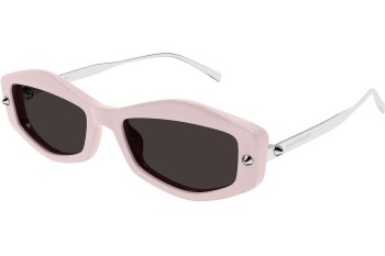 Okulary przeciwsłoneczne Alexander McQueen AM0482S 003 Prostokątne Różowe