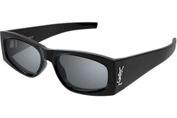 Okulary przeciwsłoneczne Saint Laurent SLM140 002 Owalne Czarne