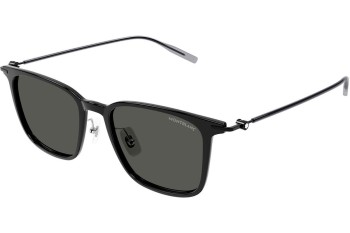 Okulary przeciwsłoneczne Mont Blanc MB0354S 001 Kwadratowe Czarne