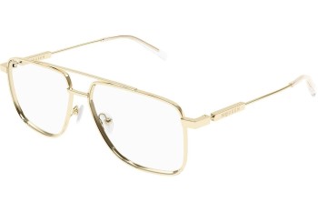 Okulary korekcyjne Alexander McQueen AM0480O 002 Pilotki (Aviator) Złote