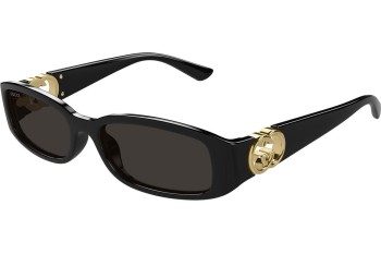 Okulary przeciwsłoneczne Gucci GG1661S 001 Prostokątne Czarne