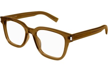 Okulary korekcyjne Saint Laurent SL711OPT 004 Kwadratowe Brązowe