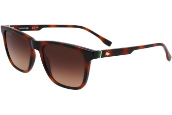 Okulary przeciwsłoneczne Lacoste L6041S 214 Kwadratowe Havana