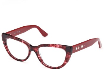 Okulary korekcyjne Guess GU50175 068 Kocie oczy Czerwone