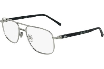 Okulary korekcyjne Lacoste L2302 045 Kwadratowe Srebrne