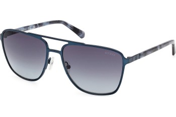 Okulary przeciwsłoneczne Guess GU00210 91W Kwadratowe Niebieskie