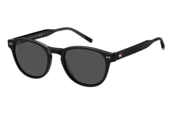 Okulary przeciwsłoneczne Tommy Hilfiger TH2186/S 807/IR Okrągłe Czarne