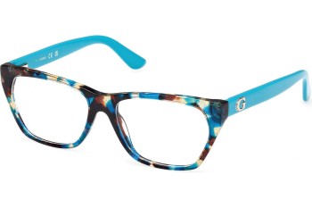 Okulary korekcyjne Guess GU50234 087 Kocie oczy Niebieskie