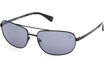 Okulary przeciwsłoneczne Timberland TB00045 01D Polarized Prostokątne Czarne