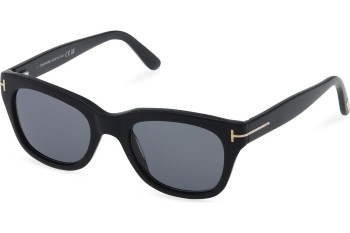 Okulary przeciwsłoneczne Tom Ford Snowdon FT0237 01D Polarized Kwadratowe Czarne