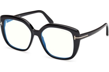 Okulary korekcyjne Tom Ford FT6043-B 001 Kocie oczy Czarne