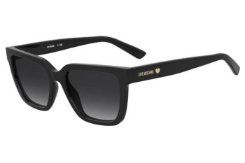 Okulary przeciwsłoneczne Love Moschino MOL087/S 807/9O Kwadratowe Czarne