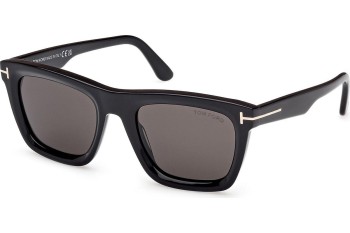 Okulary przeciwsłoneczne Tom Ford Lelio FT1207 01A Kwadratowe Czarne