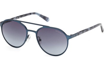 Okulary przeciwsłoneczne Guess GU00211 91W Okrągłe Niebieskie