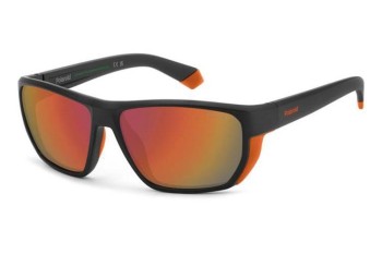 Okulary przeciwsłoneczne Polaroid PLD7057/S RC2/OZ Polarized Prostokątne Czarne