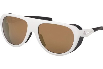 Okulary przeciwsłoneczne Adidas Sport SP0110 21G Pilotki (Aviator) Białe