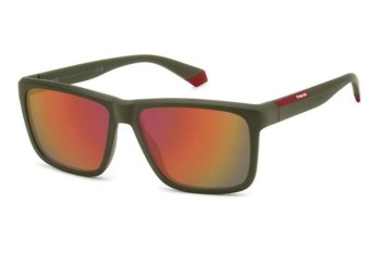 Okulary przeciwsłoneczne Polaroid PLD2164/S TBO/OZ Polarized Kwadratowe Zielone