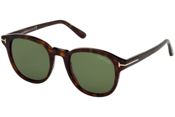 Okulary przeciwsłoneczne Tom Ford FT0752 52N Okrągłe Havana