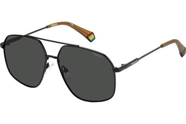 Okulary przeciwsłoneczne Polaroid PLD6173/S 807/M9 Polarized Pilotki (Aviator) Czarne