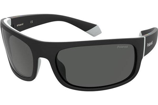 Okulary przeciwsłoneczne Polaroid PLD2125/S 08A/M9 Polarized Prostokątne Czarne