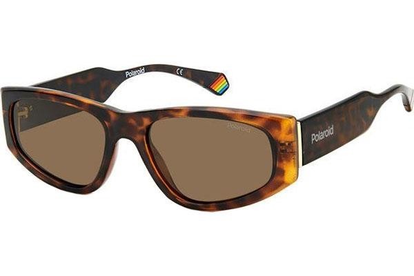 Okulary przeciwsłoneczne Polaroid PLD6169/S 086/SP Polarized Kocie oczy Havana