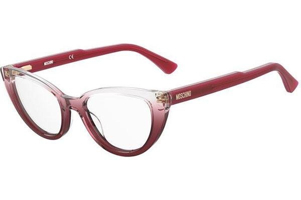 Okulary korekcyjne Moschino MOS605 6XQ Kocie oczy Czerwone