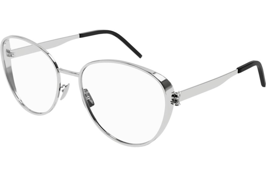 Okulary korekcyjne Saint Laurent SLM93 001 Kwadratowe Srebrne