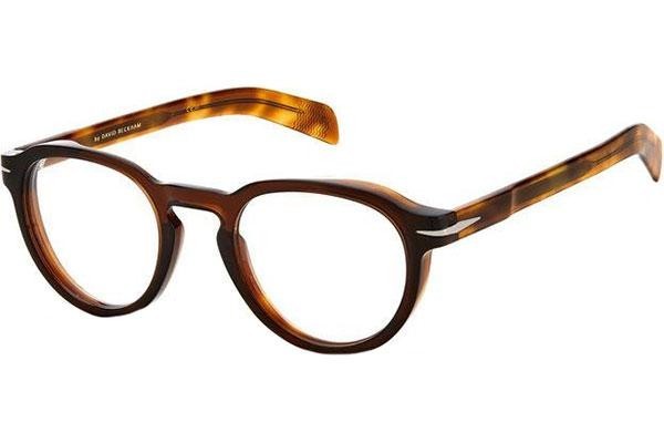 Okulary korekcyjne David Beckham DB7021 C9B Okrągłe Havana