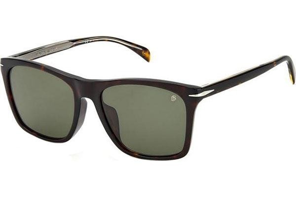 Okulary przeciwsłoneczne David Beckham DB1054/F/S 086/QT Prostokątne Havana