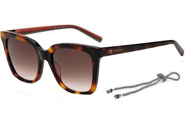 Okulary przeciwsłoneczne M Missoni MMI0003/S 086/HA Kwadratowe Havana