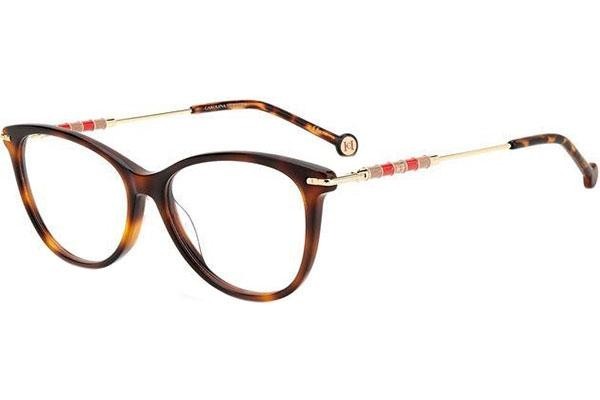 Okulary korekcyjne Carolina Herrera CH0043 05L Kocie oczy Havana