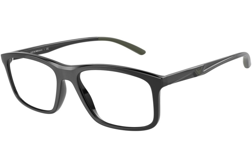 Okulary korekcyjne Emporio Armani EA3196 5017 Prostokątne Czarne