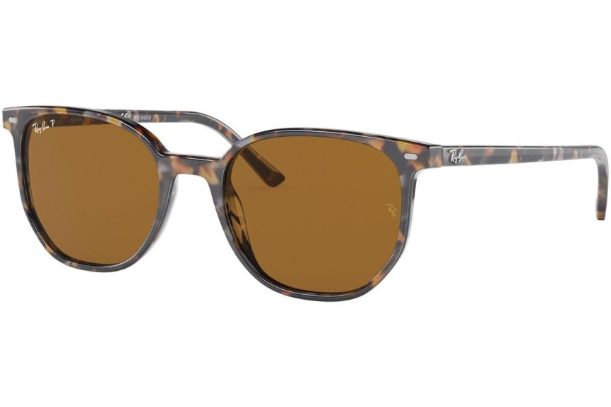 Okulary przeciwsłoneczne Ray-Ban Elliot RB2197 135757 Polarized Kwadratowe Havana