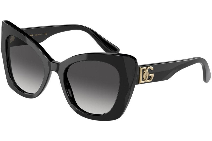 Okulary przeciwsłoneczne Dolce & Gabbana DG4405 501/8G Kocie oczy Czarne