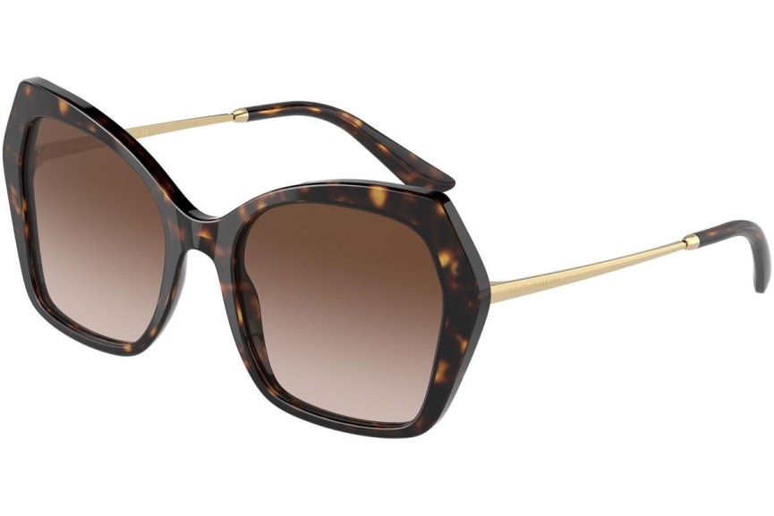 Okulary przeciwsłoneczne Dolce & Gabbana DG4399 502/13 Kocie oczy Havana