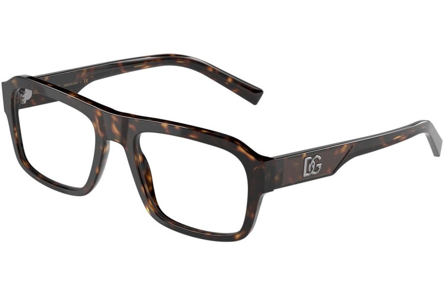 Okulary korekcyjne Dolce & Gabbana DG3351 502 Kwadratowe Havana