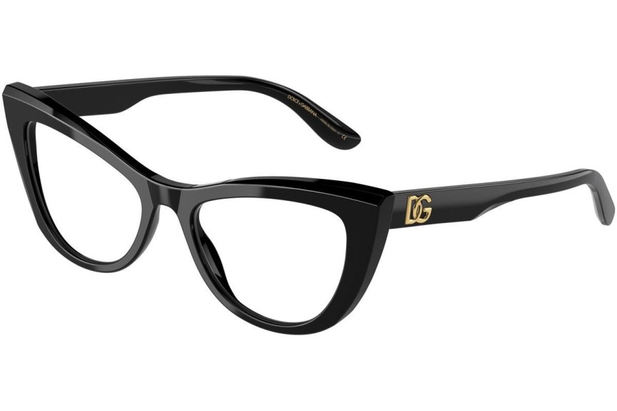 Okulary korekcyjne Dolce & Gabbana DG3354 501 Kocie oczy Czarne