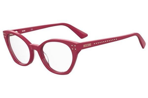 Okulary korekcyjne Moschino MOS582 C9A Kocie oczy Czerwone