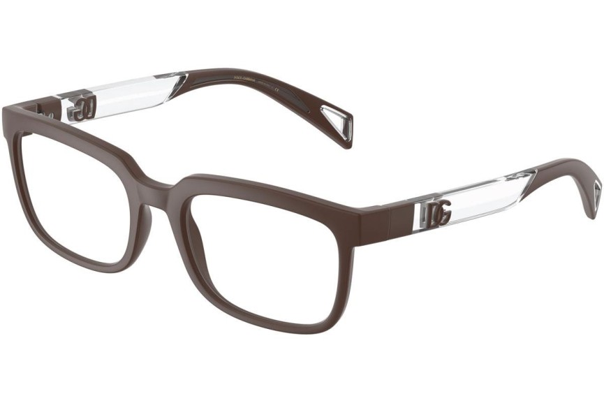 Okulary korekcyjne Dolce & Gabbana DG5085 3016 Kwadratowe Brązowe