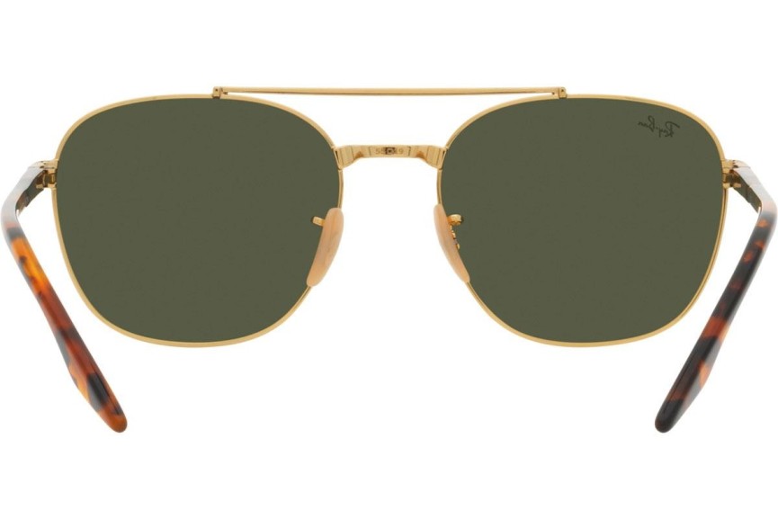 Okulary przeciwsłoneczne Ray-Ban RB3688 001/31 Kwadratowe Złote