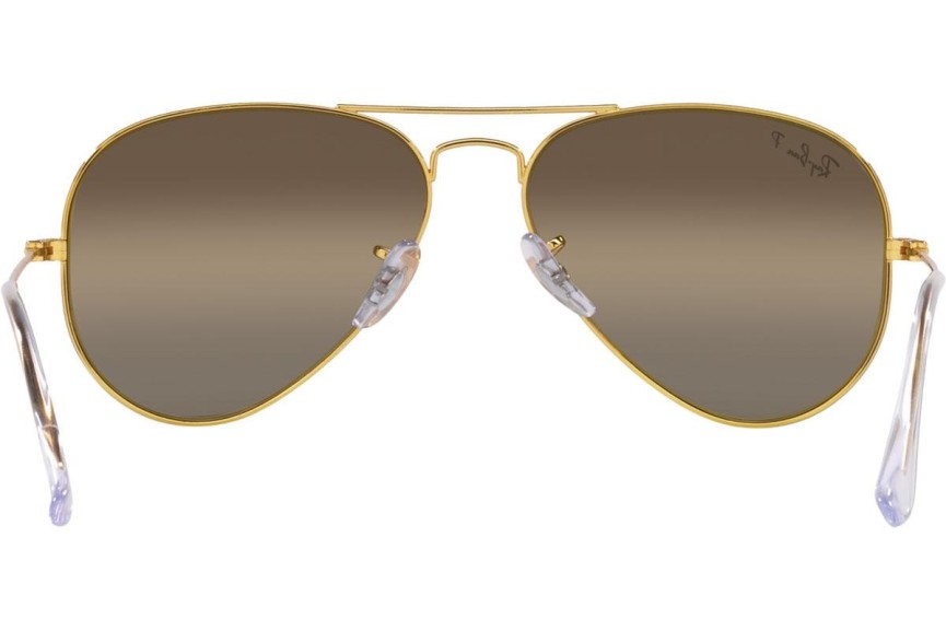 Okulary przeciwsłoneczne Ray-Ban Aviator Chromance Collection RB3025 9196G5 Polarized Pilotki (Aviator) Złote