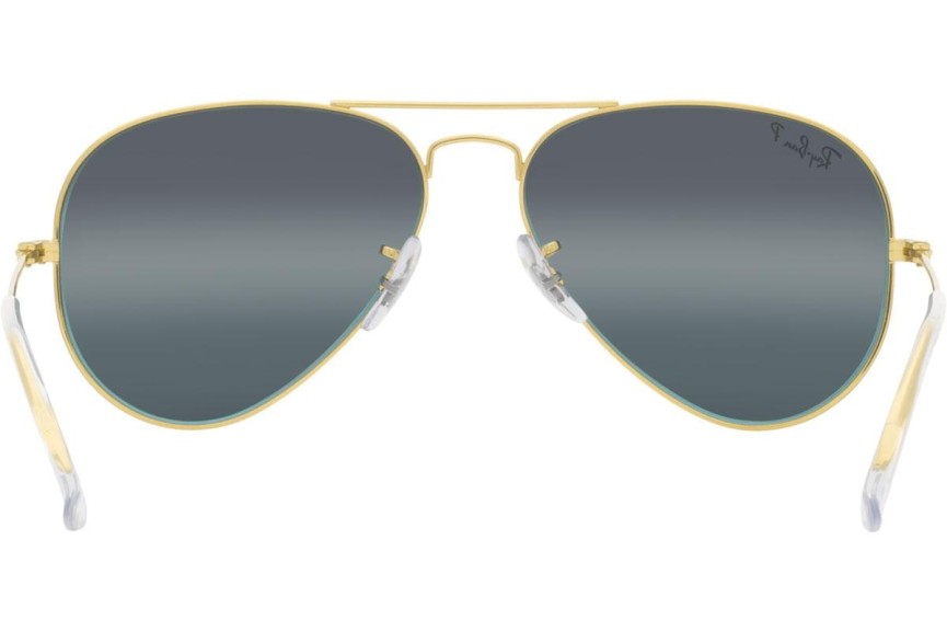 Okulary przeciwsłoneczne Ray-Ban Aviator Chromance Collection RB3025 9196G6 Polarized Pilotki (Aviator) Złote