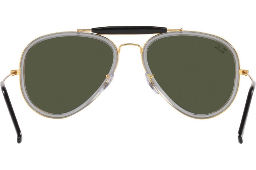 Okulary przeciwsłoneczne Ray-Ban Road Spirit RB3428 923931 Pilotki (Aviator) Złote