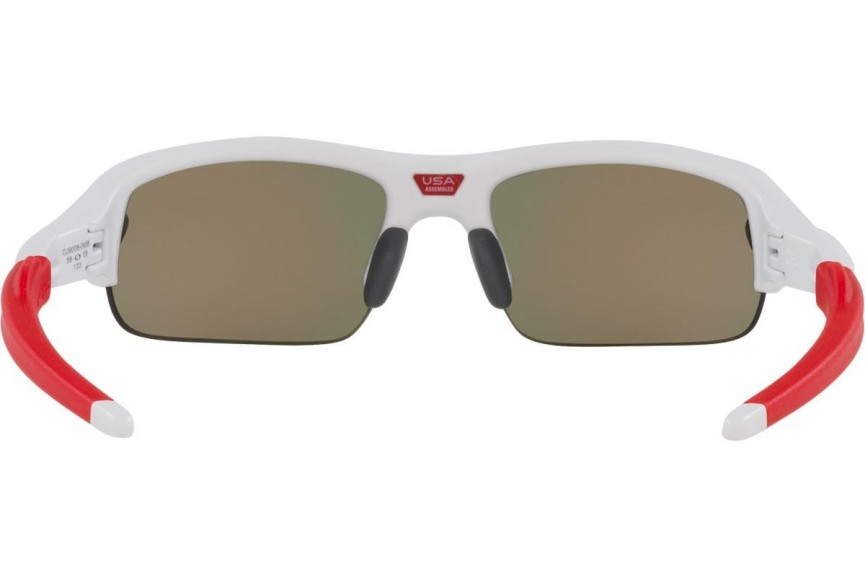 Okulary przeciwsłoneczne Oakley Flak XXS OJ9008-09 Prostokątne Białe