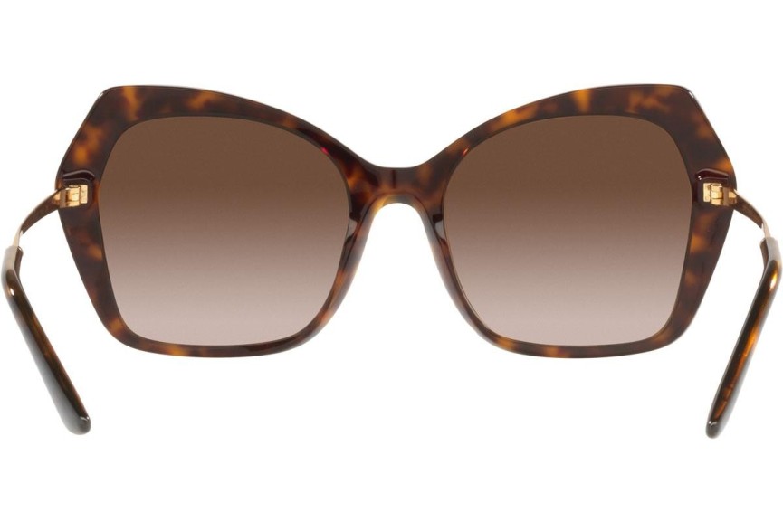 Okulary przeciwsłoneczne Dolce & Gabbana DG4399 502/13 Kocie oczy Havana