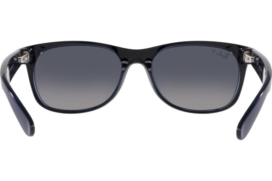 Okulary przeciwsłoneczne Ray-Ban New Wayfarer RB2132 660778 Polarized Kwadratowe Niebieskie