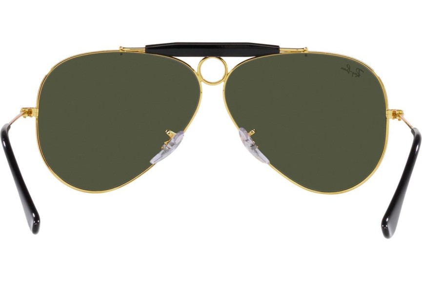 Okulary przeciwsłoneczne Ray-Ban Shooter RB3138 923931 Pilotki (Aviator) Złote